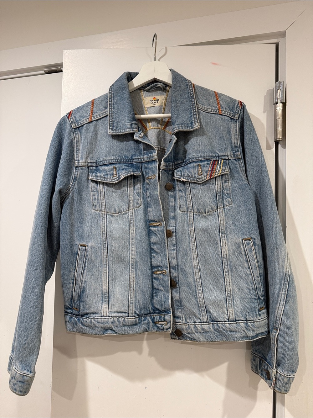 Marine Layer Light Blue Denim Jean Jacket